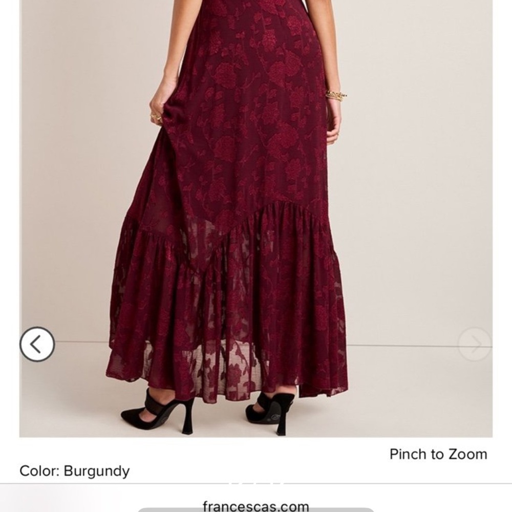 Francesca's Collections Ruffle Maxi Dress - Picture 13 of 14